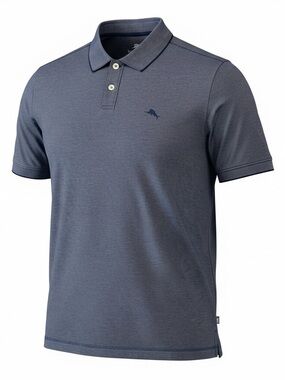 Tommy Bahama Men's Heather Navy Polo